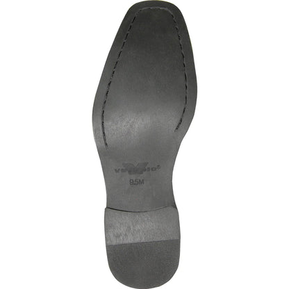 Bravo Mens Classic Moc Toe Tuxedo Prom Shoe in Black