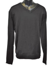 Men's Black V Neck Sweater set Available in Mens Big And Tall Sweaters Sizes