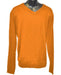 Men's Orange V Neck Long Slevee Sweater set Available in Mens Big And Tall Sweaters Sizes