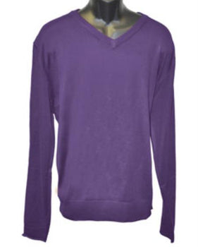 Men's Purple V Neck Long Slevee Sweater set Available in Mens Big And Tall Sweaters Sizes