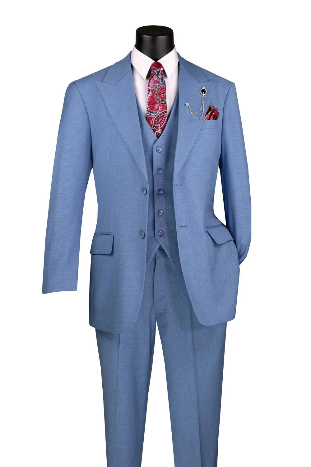 Men'S Dusty Blue Suit for Men