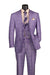 Mens Glen Plaid 3-Piece Suit – Classic Regular Fit Design