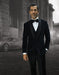 Statement Men's Black with Black Lapel Vested 100% Wool Velvet Tuxedo