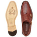 Belvedere Valiente Ostrich Leg Double Monkstrap Dress Shoe – Cognac Brown