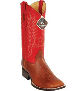 Mens King Exotic Boots Cowboy Style By Los Altos Botas For Sale Square Full Vamp Leather Honey Dress Cowboy Boot Cheap Priced For Sale Online ~ Botines Para Hombre