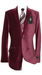 Velour Men'S Blazer Jacket Velvet Burgundy ~ Maroon ~ Wine Color Sport Coat Cheap Priced Unique Fashion De