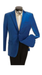 Velour Men's blazer Jacket Men's Fashion 2 Button Velvet Jacket Royal Blue