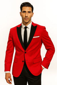 Velour Men'S Blazer Jacket Velvet Velour Cheap Priced For Men Formal Tuxedo Jacket Sport Coat Two Tone Trimming Notch Collar Tuxedo Hot Red