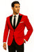 Velour Men'S Blazer Jacket Velvet Velour Cheap Priced For Men Formal Tuxedo Jacket Sport Coat Two Tone Trimming Notch Collar Tuxedo Hot Red