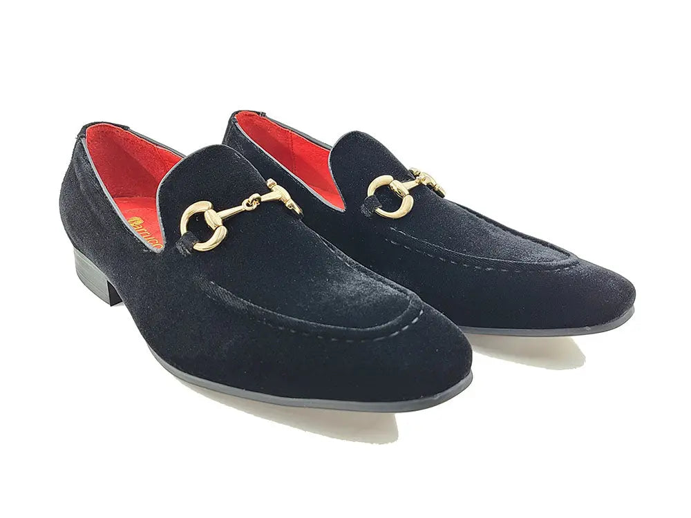 Carrucci Velvet Buckle Loafer