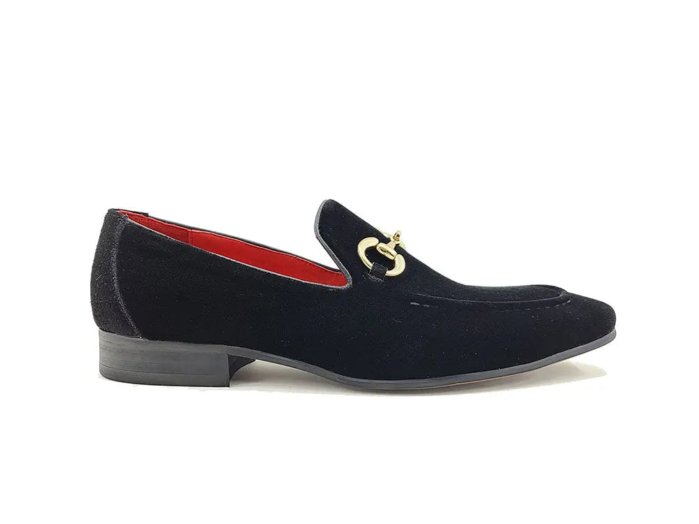 Carrucci Velvet Buckle Loafer