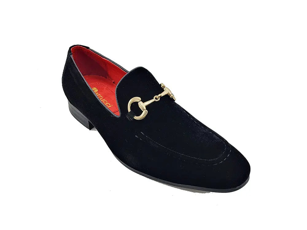 Carrucci Velvet Buckle Loafer