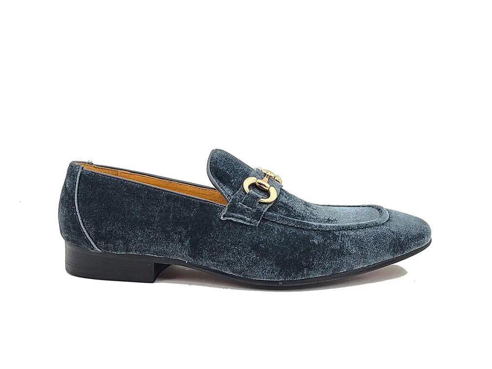 Carrucci Velvet Buckle Loafer