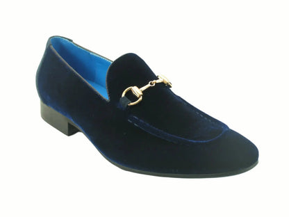 Carrucci Velvet Buckle Loafer