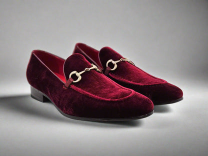 Carrucci Velvet Buckle Loafer