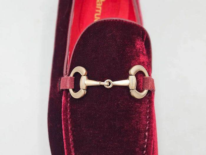 Carrucci Velvet Buckle Loafer