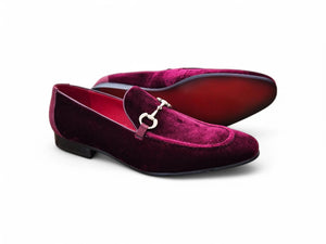 Carrucci Velvet Buckle Loafer