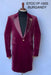 Velvet Cutaway Tuxedo - Velvet Morning Suit - Velvet Tail Tuxedo - Burgundy