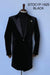 Velvet Long Coat - Velvet Carcoat - Black Coat