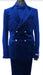 Velvet Suits - Double Breasted Suits - Slim Fit Suit - Dark Blue