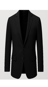 Velvet Blazer - Mens Velvet Jacket Branded Mens 2 Button Black