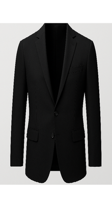 Velvet Blazer - Mens Velvet Jacket Branded Mens 2 Button Black