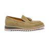 Carrucci Venetian Suede Loafer with Calfskin Tassel