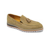 Carrucci Venetian Suede Loafer with Calfskin Tassel