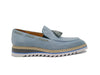 Carrucci Venetian Suede Loafer with Calfskin Tassel