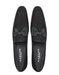 Mezlan Venetian Loafer Black Glass Suede Leather Dress shoe