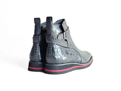 Carrucci Vesper Cross Strap Buckle Boot