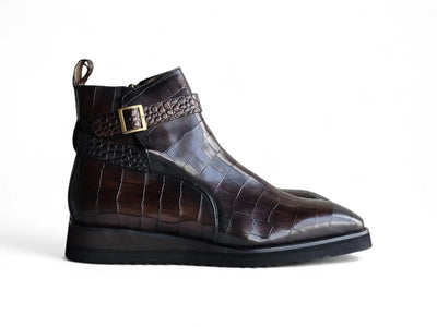 Vesper Cross Strap Buckle Boot
