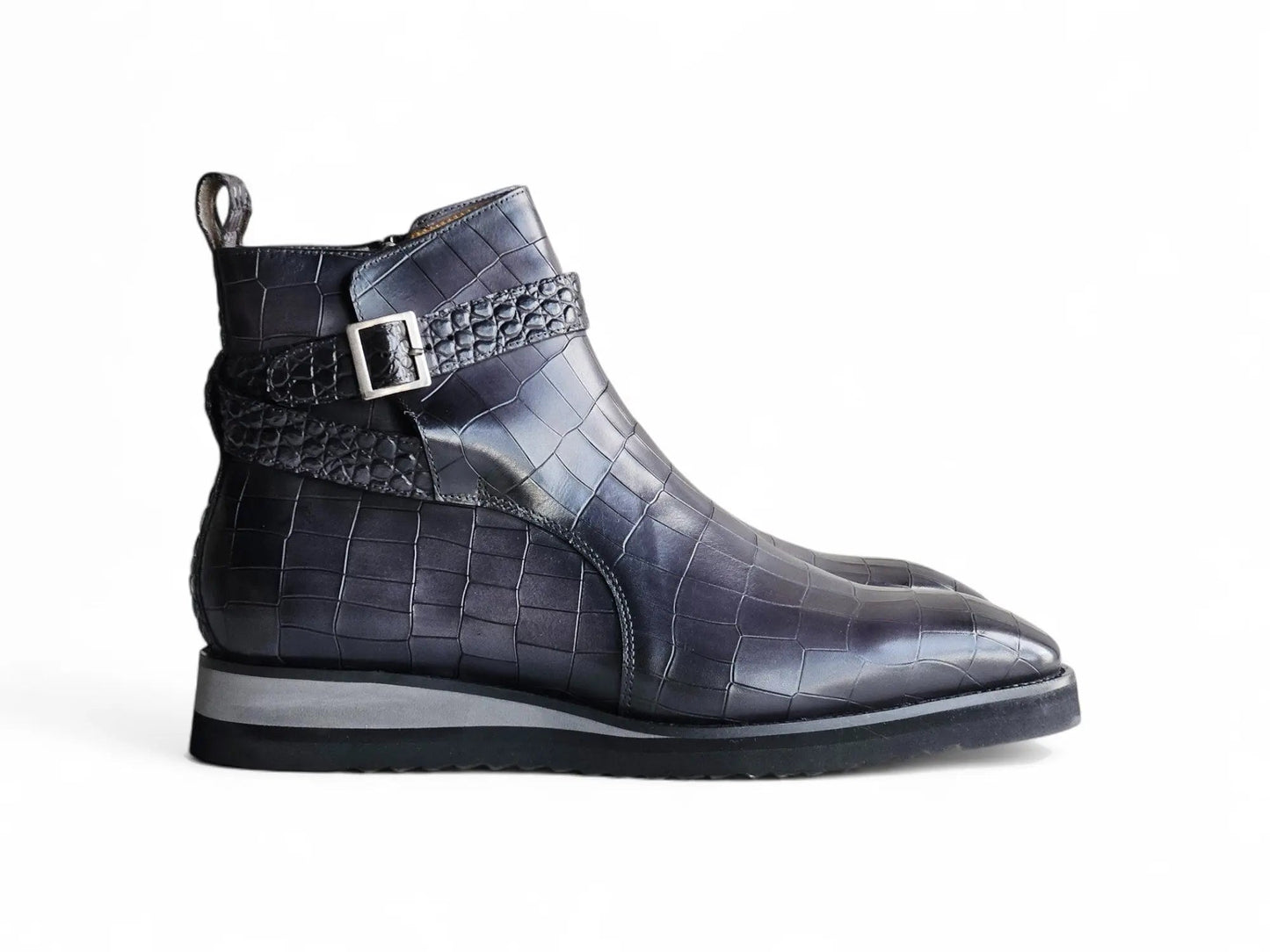Carrucci Vesper Cross Strap Buckle Boot