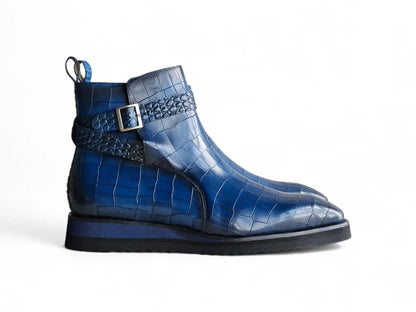 Carrucci Vesper Cross Strap Buckle Boot