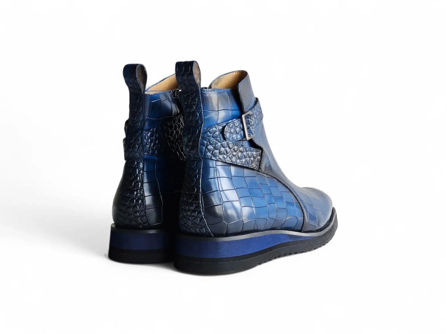 Carrucci Vesper Cross Strap Buckle Boot