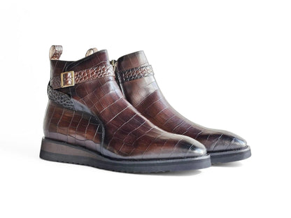 Carrucci Vesper Cross Strap Buckle Boot
