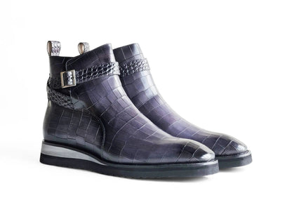 Carrucci Vesper Cross Strap Buckle Boot