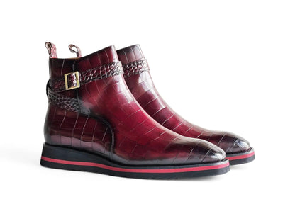 Carrucci Vesper Cross Strap Buckle Boot
