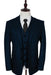 Vintage Suits - Tweed Suits - Herringbone Suits Navy