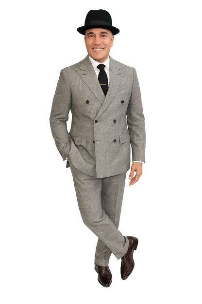 Harlem Nights Movie Clothing Outfit - 1920s Costume Party Mens Suits + Hat Shirt and Tie - Image 9