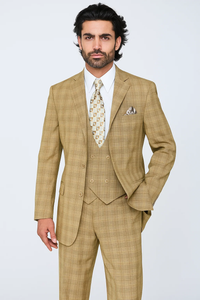 1920s Vintage Suits Pattern Checkered Suit