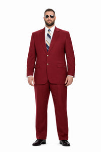 Ron Burgundy Suit - Light Burgundy Color Vested Suit