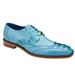 Belvedere Valter Men's Lizard & Crocodile Hornback Dress Shoe – Summer Blue