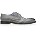 Belvedere Valter Lizard & Crocodile Hornback Dress Shoe in Grey