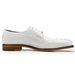 Belvedere Valter White Lizard & Crocodile Hornback Tail Men's Dress Shoe