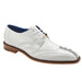Belvedere Valter White Lizard & Crocodile Hornback Tail Men's Dress Shoe
