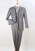 Apollo King Designer Brand Mens Two Button Classic Fit Vested Suit in Light Grey