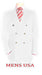 Men's High Quality Snow White Men's Double Breasted Suits Jacket Blazer Dinner Jacket