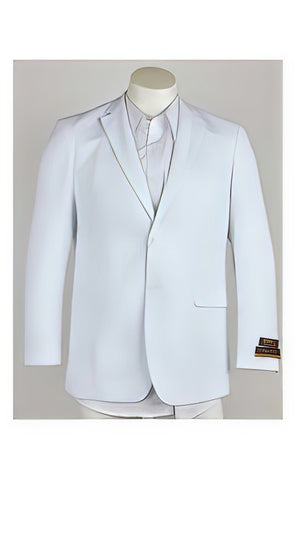 Notch Lapel Men's 2 Button White Designer Fashion Dress Casual Blazer For Men On Sale Blazer