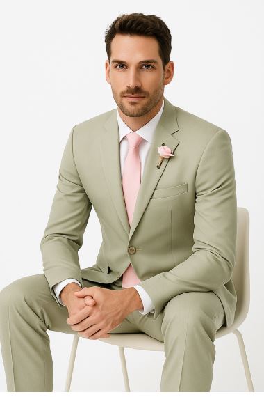 Grey Suit With Pink Shirt and Tie for Every Occasion